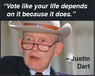 Voting quote from Justin Dart